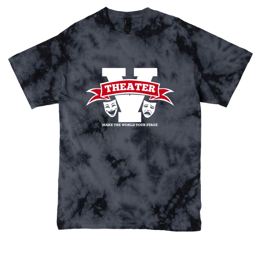 Vicksburg Theater, a Black Crystal Tie Dye Tee
