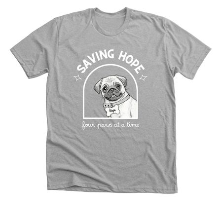 Saving Hope - four paws at a time, a Athletic Heather Premium Unisex Tee