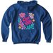 East Side - FLOWER, a Royal Softstyle Youth Pullover Hoodie (back-view)
