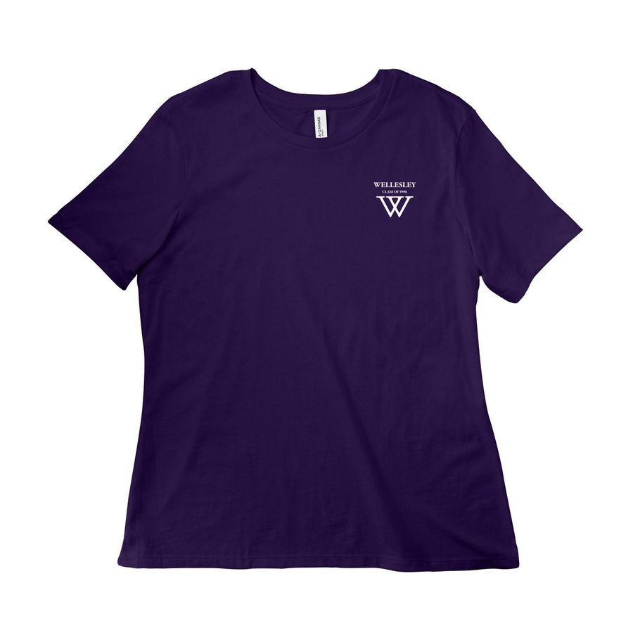 Purple Spinster Tartlets (Women's Cut), a Team Purple Women?s Relaxed Cotton Tee