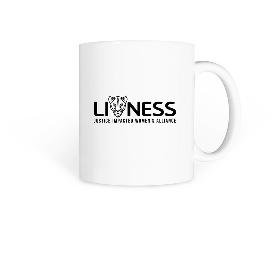 Lioness Community Mugs, a White Coffee Mug