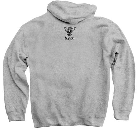 Jesus Will, a Sport Grey Pullover Hoodie (back-view)