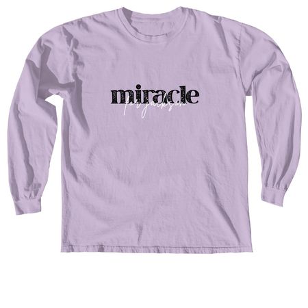 Miracle for Jackson, a Orchid Comfort Colors Long Sleeve Tee