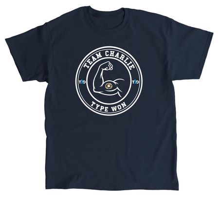 Team Charlie - Type Won, a Navy Classic Unisex Tee