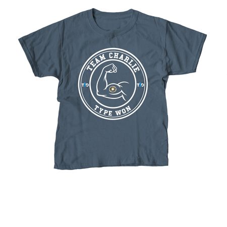 Team Charlie - Type Won, a Indigo Youth Unisex Tee