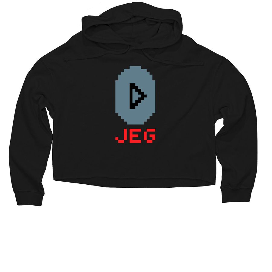 JEG Sweatshirt, a Black Women?s Lightweight Cropped Hoodie