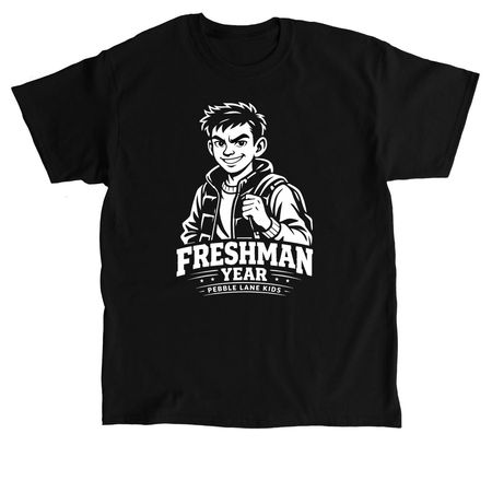 Vinny Freshman Year BW, a Black Classic Unisex Tee