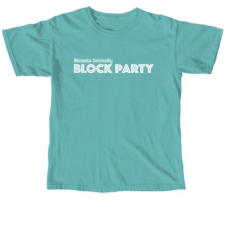 Wacousta Block Party, a Seafoam Comfort Colors Unisex Tee