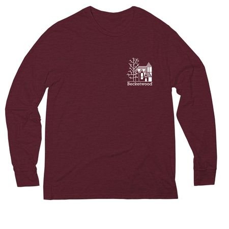 Long sleeve eco friendly tee, a Vino Red Allmade Eco Triblend Long Sleeve Tee