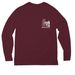 Long sleeve eco friendly tee, a Vino Red Allmade Eco Triblend Long Sleeve Tee