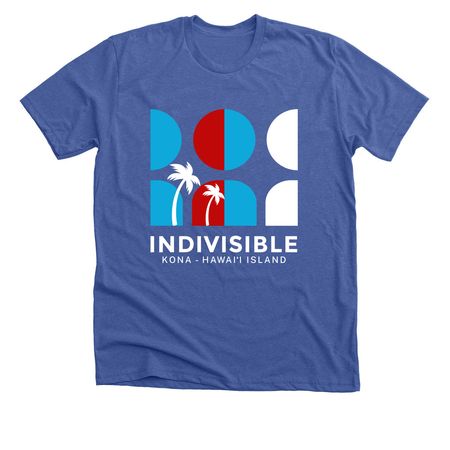 Kona Indivisible Tee | No Design on Back, a Solid True Royal Premium Unisex Tee
