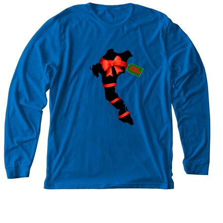 2023 Sugar Island Merry Christmas, a Heather True Royal Premium Long Sleeve Tee