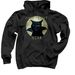 Monk Vampire Cat, a Black Pullover Hoodie