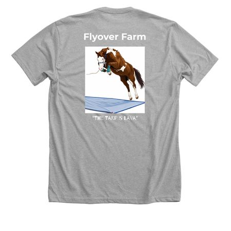Fiona Tarp, a Athletic Heather Premium Unisex Tee (back-view)