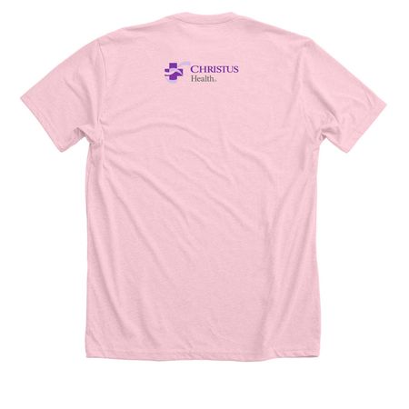 RENEE GARCIA STRONG, a Heather Pink Premium Unisex Tee (back-view)