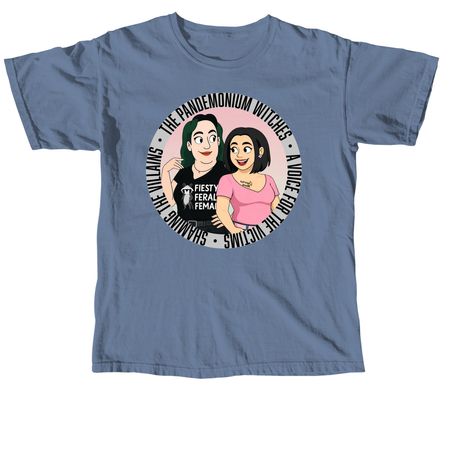 The Pandemonium Witches, a Blue Jean Comfort Colors Unisex Tee