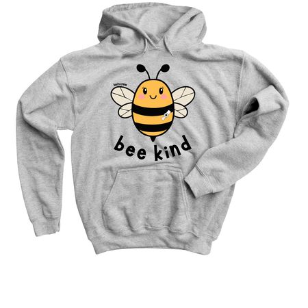 Lou's Crew- Bee Kind, a Sport Grey Youth Pullover Hoodie