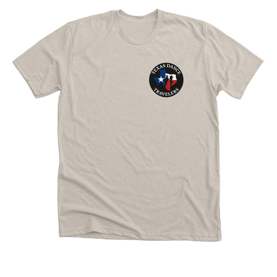 Texas Edition Two Sided Logo, a Heather Dust Premium Unisex Tee