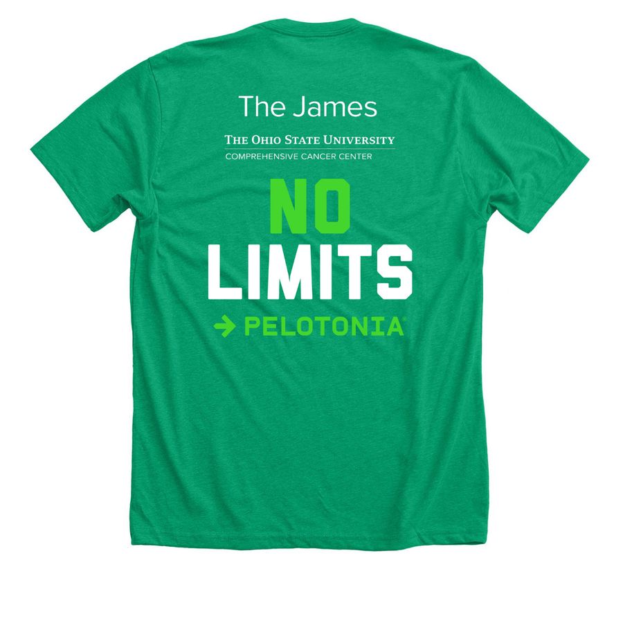 OSU Pelotonia Patriotic 2026, a Heather Kelly Premium Unisex Tee (back-view)