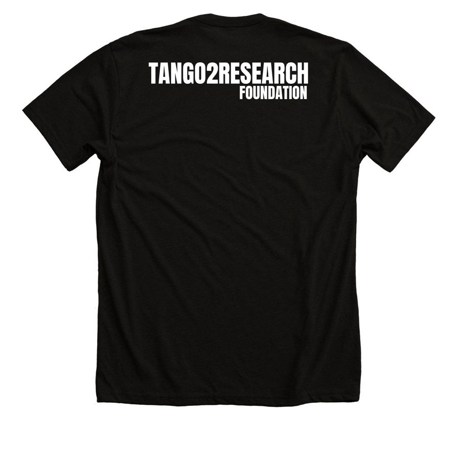 It Takes 2 to Tango, a Solid Black Blend Premium Unisex Tee (back-view)