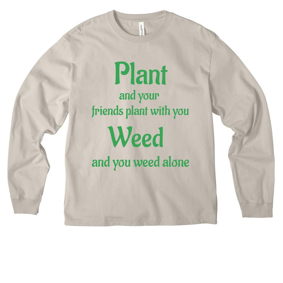 Long Sleeve Two Sided, a Dust Unisex Heavyweight Long Sleeve Tee