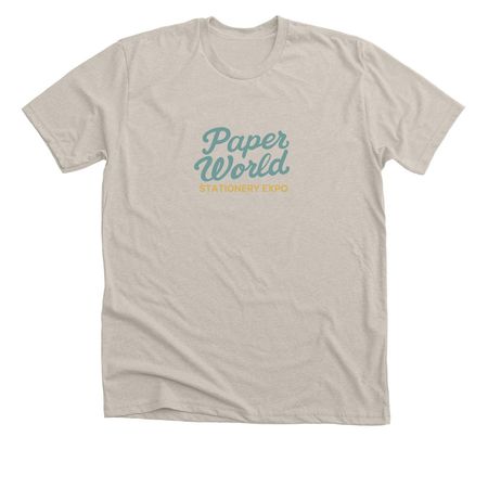 Paper World Stationery Expo, a Heather Dust Premium Unisex Tee