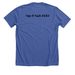 Trips & Trails #Nio, a Solid True Royal Premium Unisex Tee (back-view)