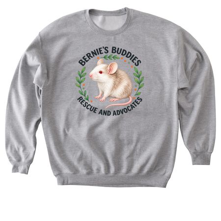 Bernie's Mouse Logo, a Sport Grey Softstyle Crewneck Sweatshirt
