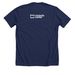 Support Your Local Birth Center, a Solid Navy Blend Premium Unisex Tee (back-view)