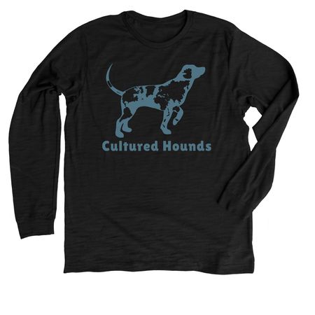 Cultured Hounds Classic, a Solid Black Blend Premium Long Sleeve Tee