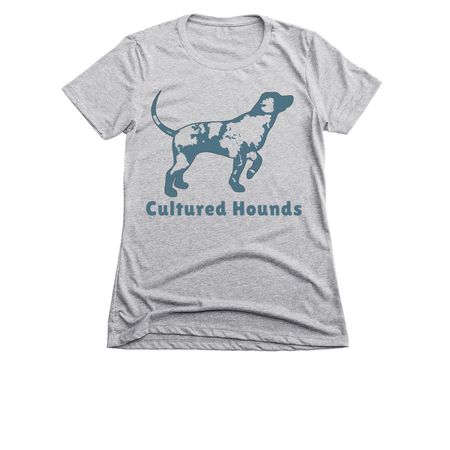 Cultured Hounds Classic, a Dark Heather Grey Women's Slim Fit Tee