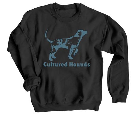 Cultured Hounds Classic, a Black Crewneck Sweatshirt