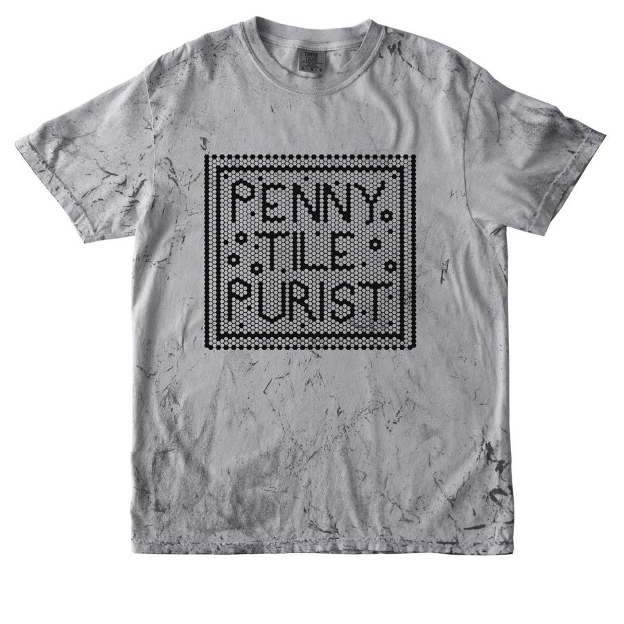 Penny Tile Purist, a Smoke Comfort Colors Colorblast Tee