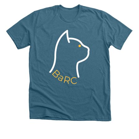 BaRC Cat Collection, a Heather Deep Teal Premium Unisex Tee