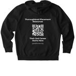2nd Career Starts Here, a Black Stanley/Stella Unisex Cultivator 2.0 Zip Up Pullover Hoodie (back-view)