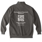 2nd Career Starts Here, a Pepper Comfort Colors Quarter Zip Pullover (back-view)