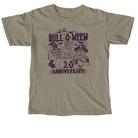Bull-O-Ween's 20th anniversary, a Sandstone Comfort Colors Unisex Tee
