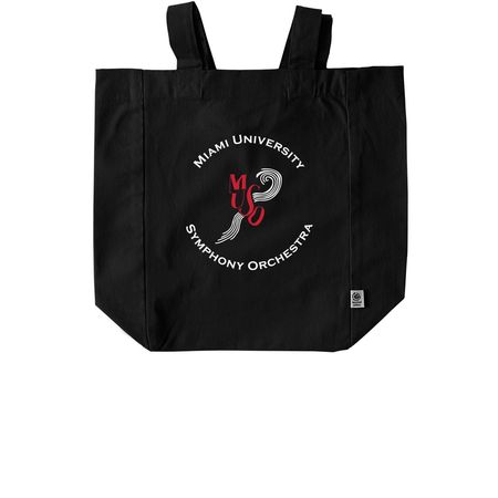 MUSO Logo Tote Bags, a Black Recycled Cotton Tote Bag