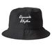 You Can Leave Your Hat On, a Black Printed Bucket Hat
