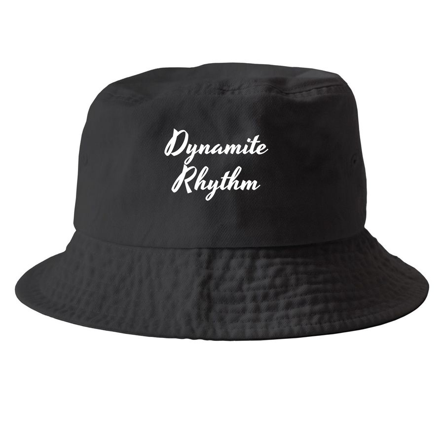 You Can Leave Your Hat On, a Black Printed Bucket Hat