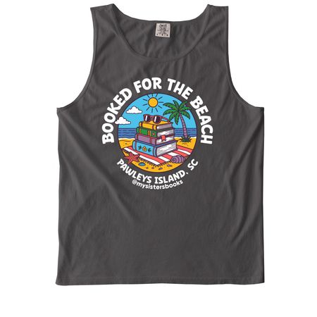 Booked for the Beach, a Pepper Comfort Colors Tank Top