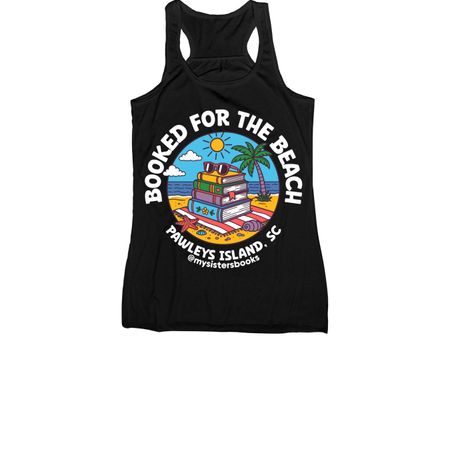 Booked for the Beach, a Black Women's Racerback