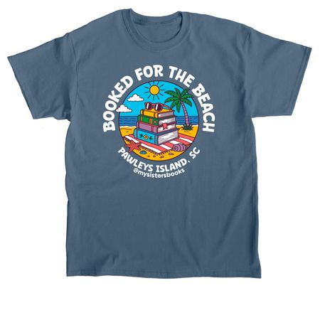 Booked for the Beach, a Indigo Blue Classic Unisex Tee