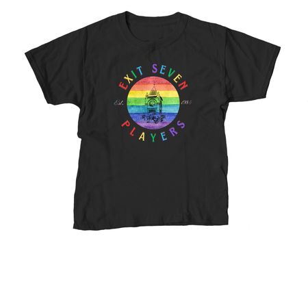 Exit 7 Youth Pride T-Shirt, a Black Youth Unisex Tee