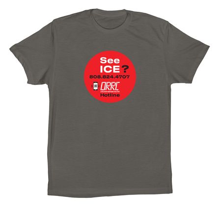 Red Circle (design on front only), a Asphalt Premium Cotton Tee