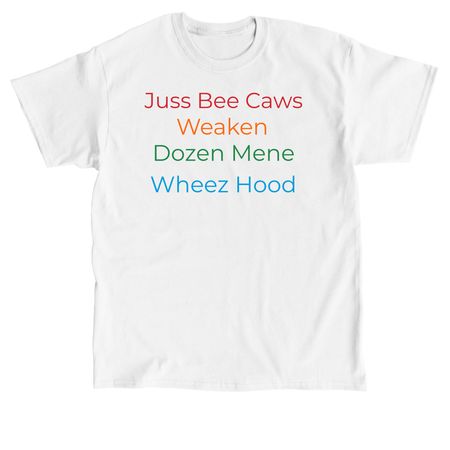 what does it say?, a White Classic Unisex Tee