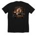 Until We Ride Again, a Solid Black Blend Premium Unisex Tee (back-view)