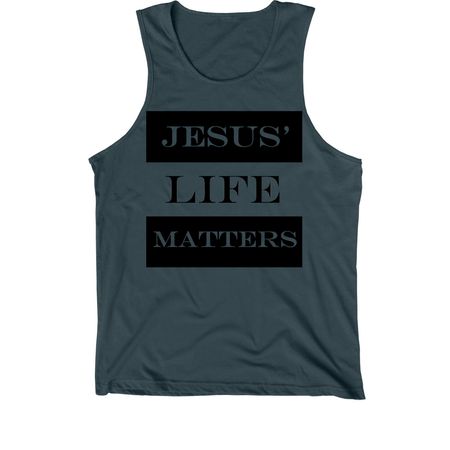 Even as Jesus loves me!, a Dark Grey Premium Cotton Tank