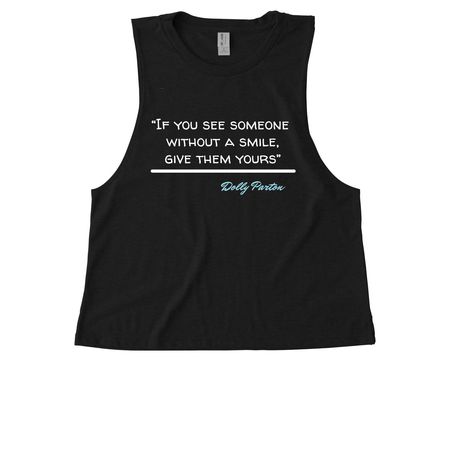 Dolly Quote of the day!, a Deep Black Allmade Eco Triblend Women?s Muscle Tank