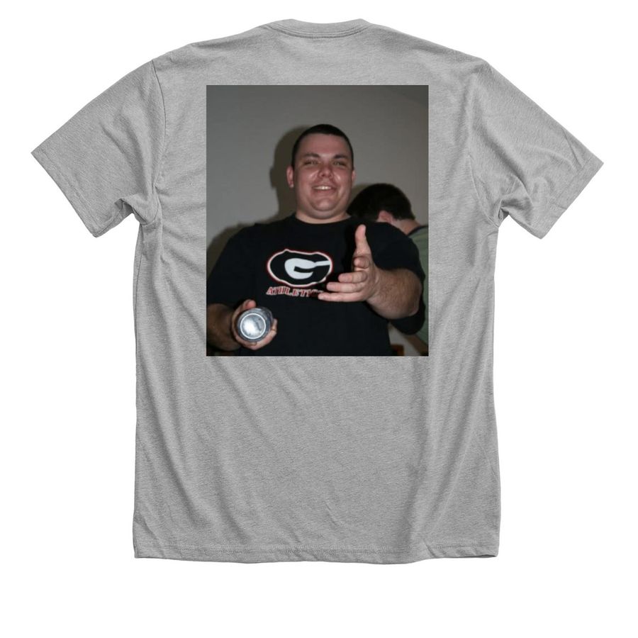 Team Darb, a Athletic Heather Premium Unisex Tee (back-view)
